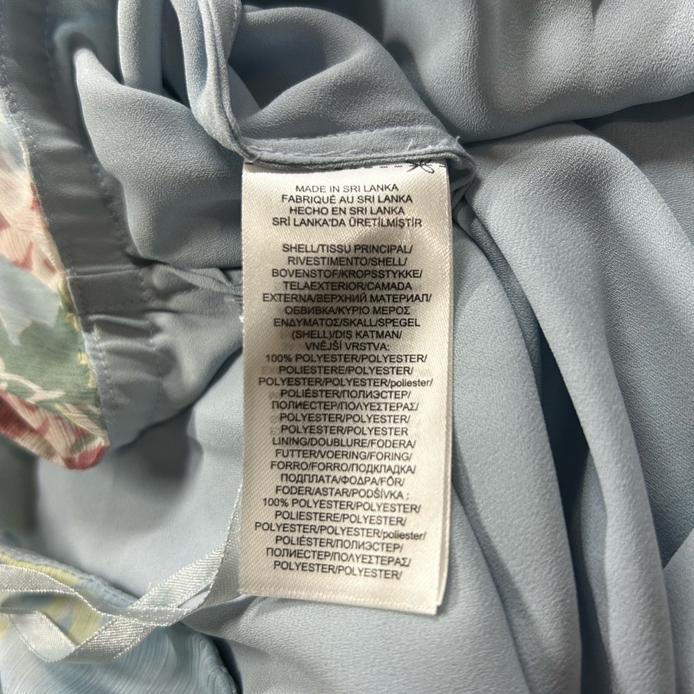 Ralph Lauren Light Blue Floral Maxi Skirt - Picture 3 of 3